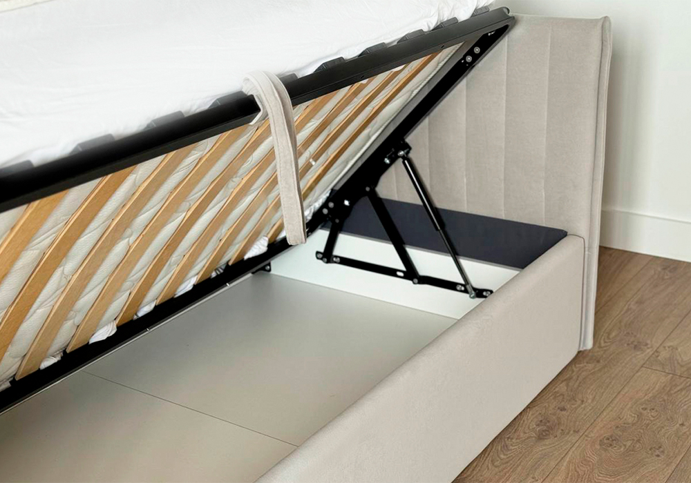 Тахта Твикс велюр галька