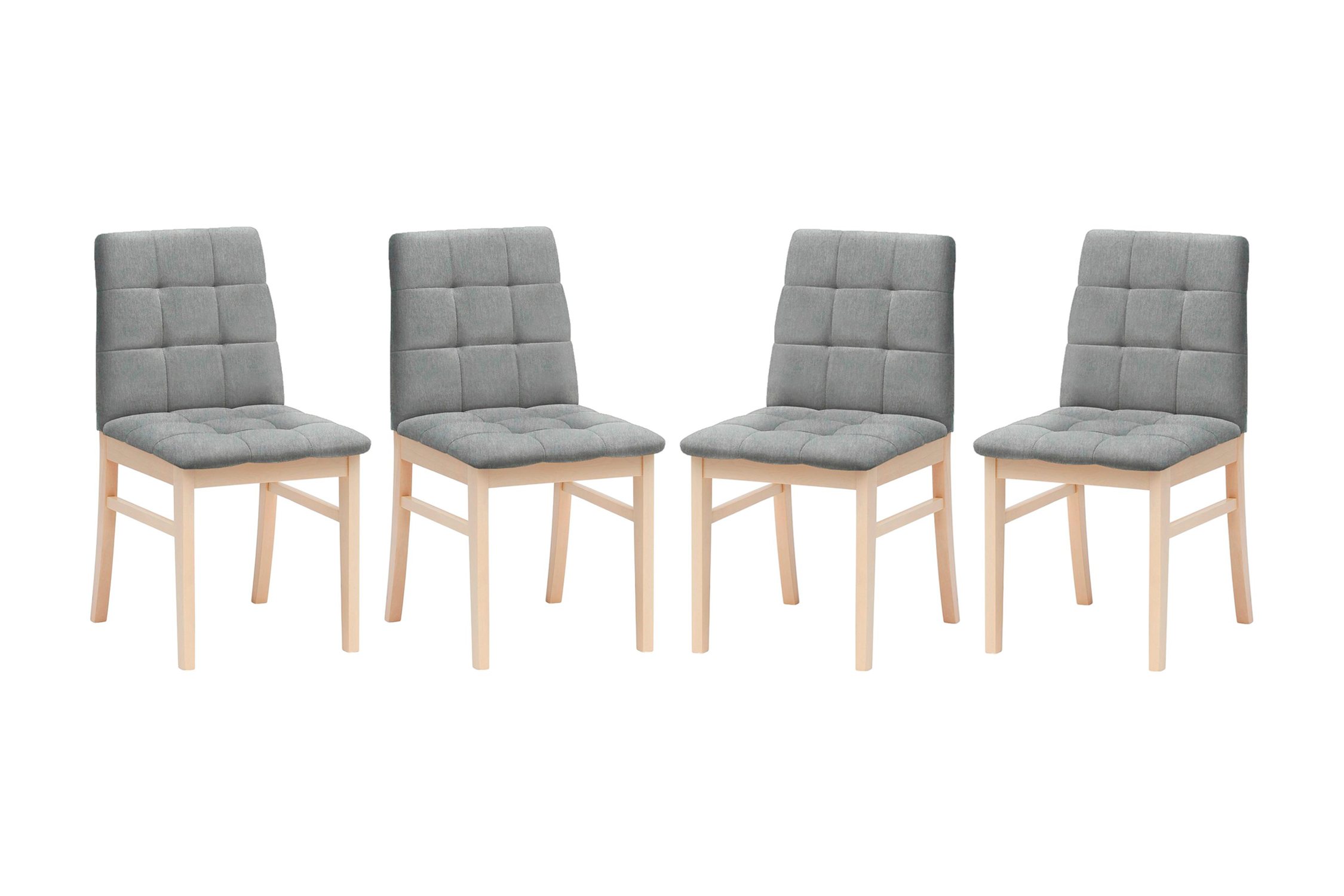 Стул мягкий Н натуральный / светло-серый