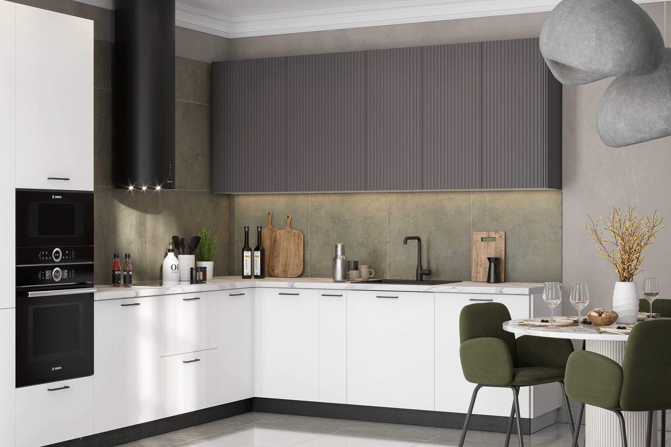 Модульная кухня Рейко грей