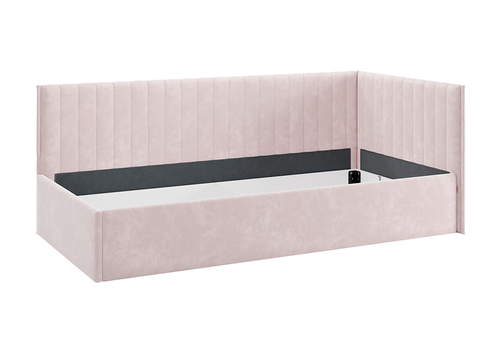 Тахта Твикс велюр нежно-розовый