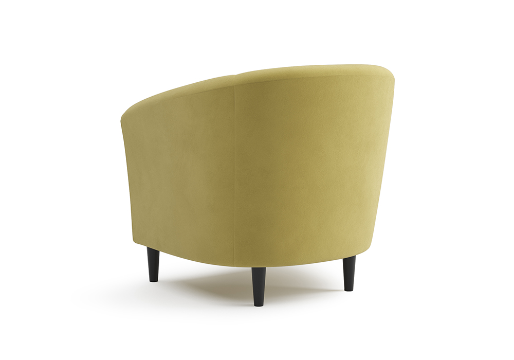 Кресло Вета велюр желтый
