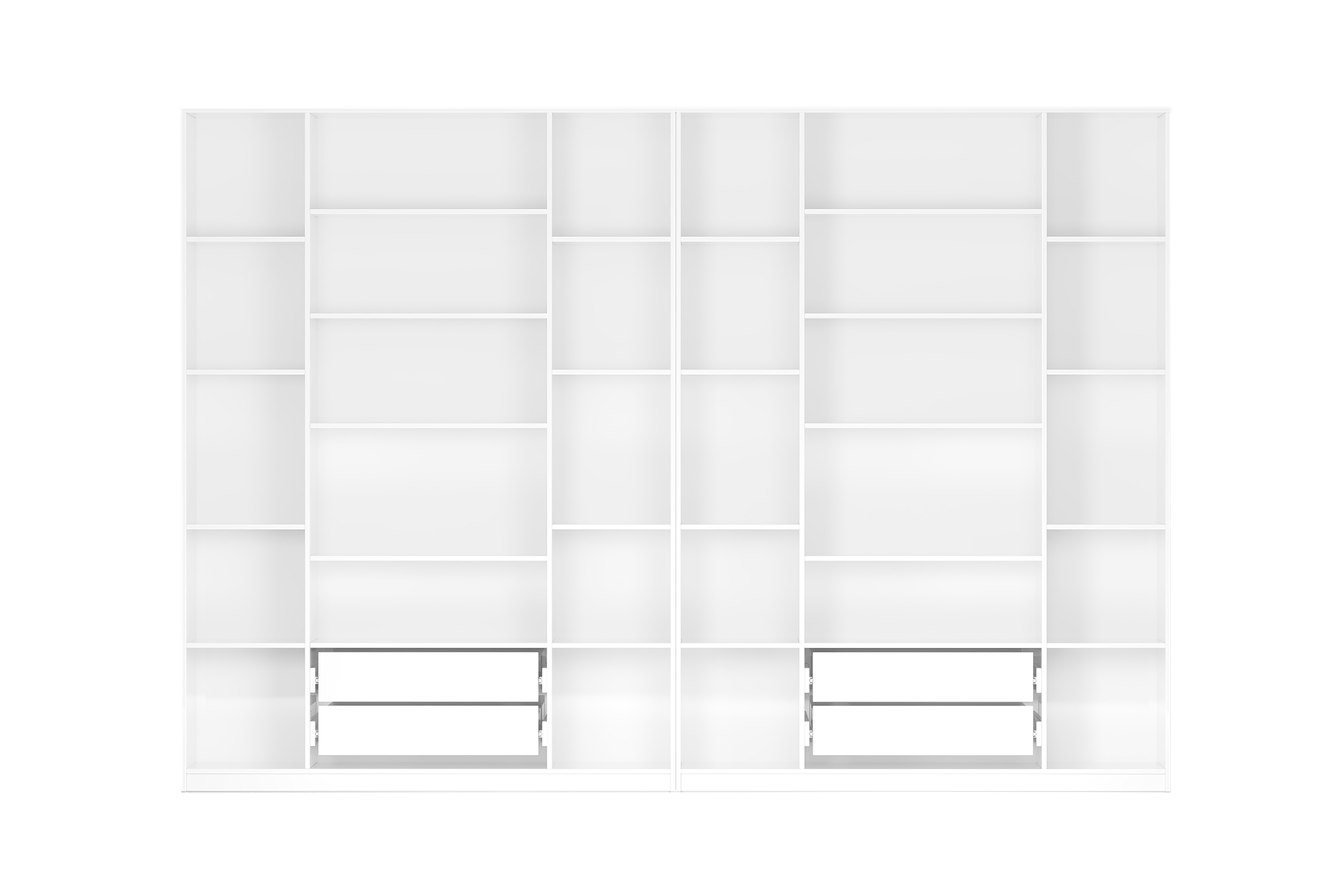 Комплект шкафов Тивина 3.2 м белый текстурный