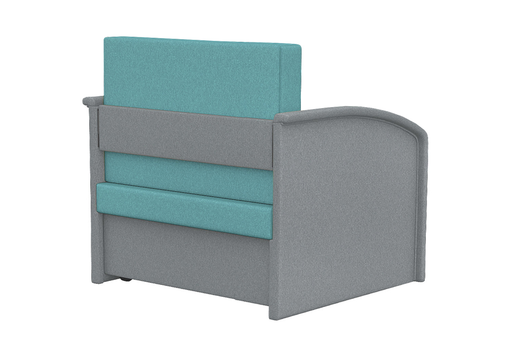Диван выкатной Малыш 750 бирюзовый / серый