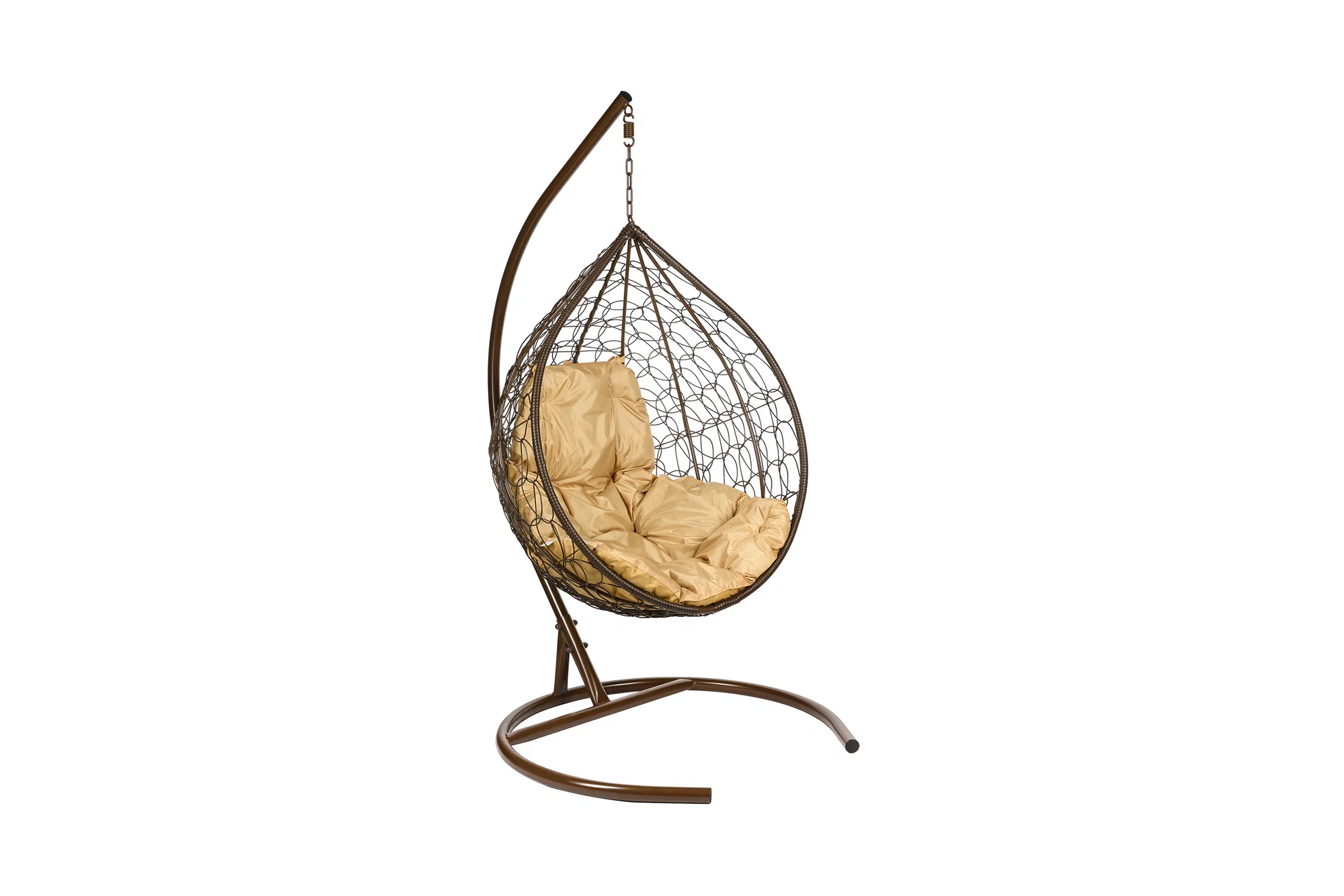 Кресло подвесное Tropica коричневое / бежевое