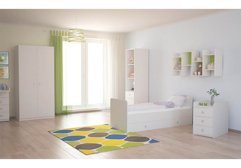 Кровать детская Фея 1100 белый