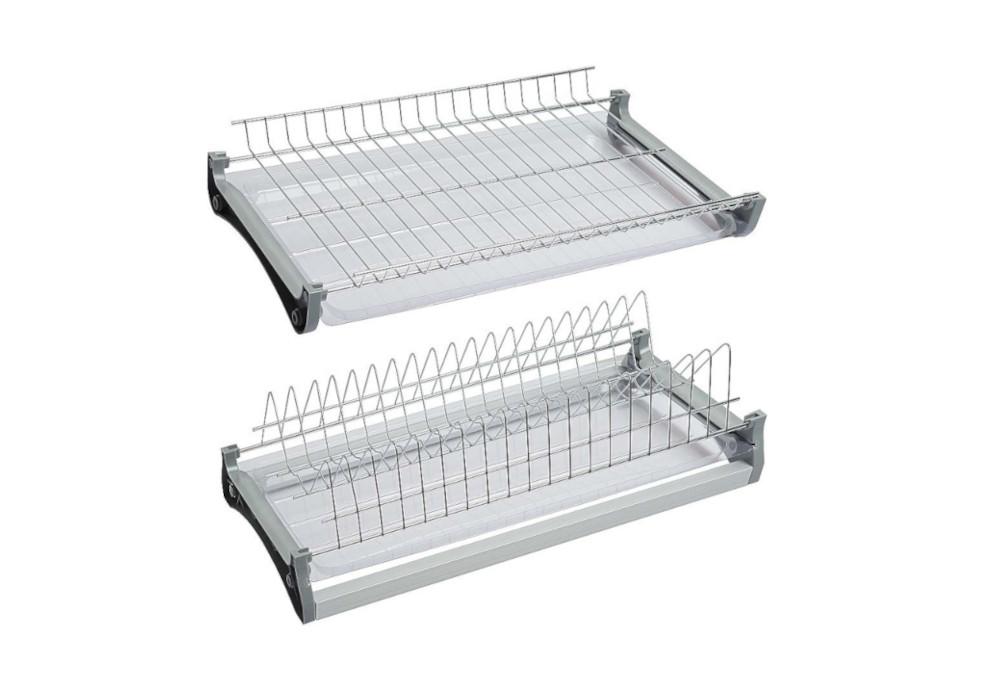 Посудосушитель с поддоном хром