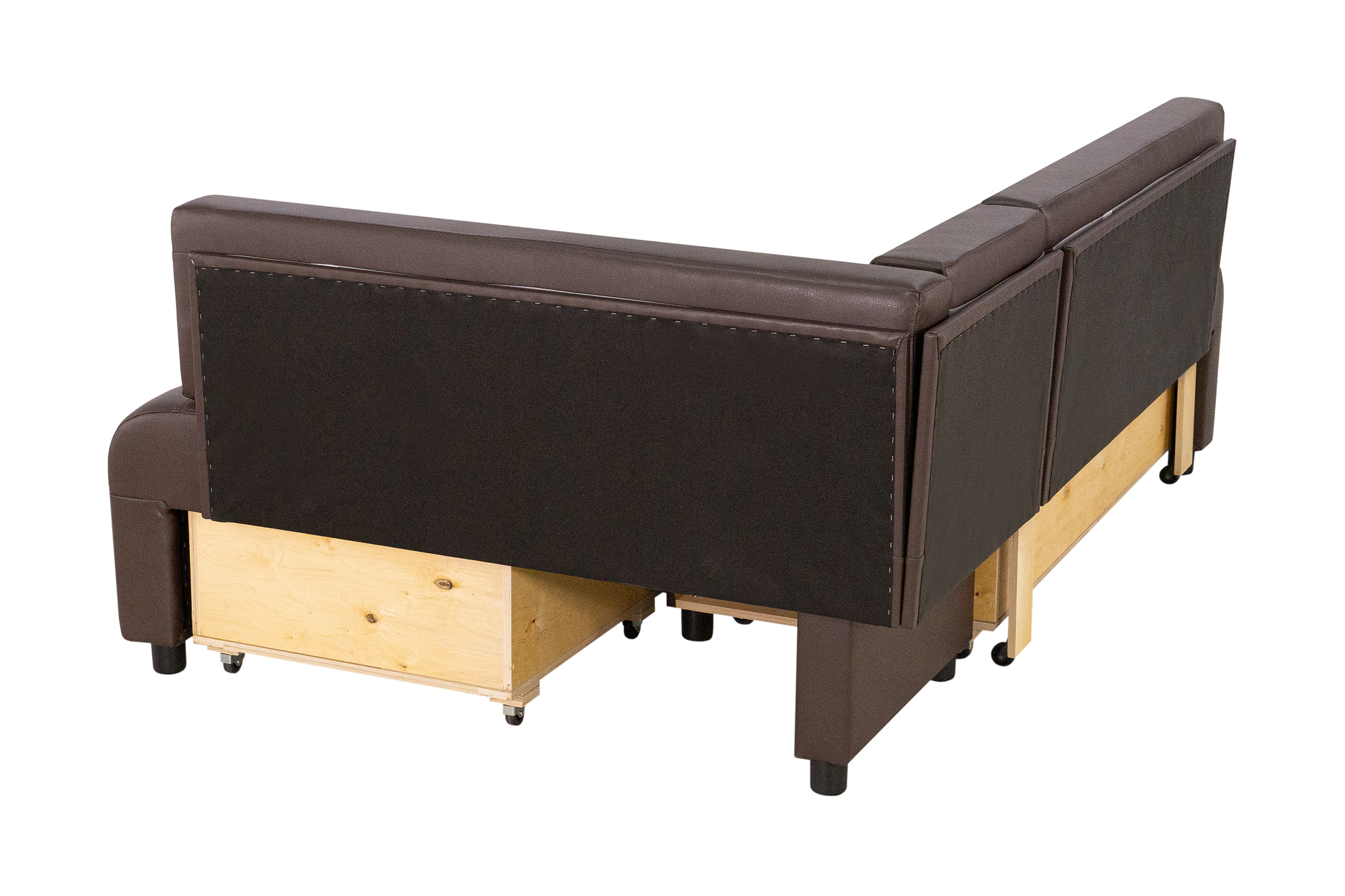 Кухонный уголок Прага темно-коричневый