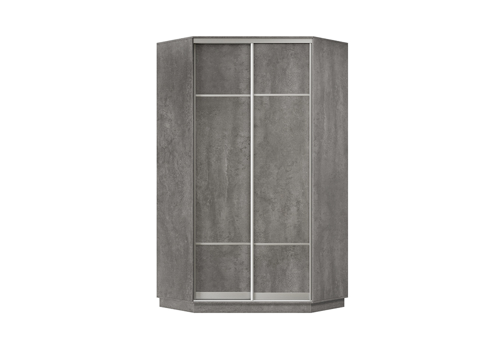 Шкаф-купе угловой двухдверный Сарин бетон купить в Нижнем Новгороде по ...