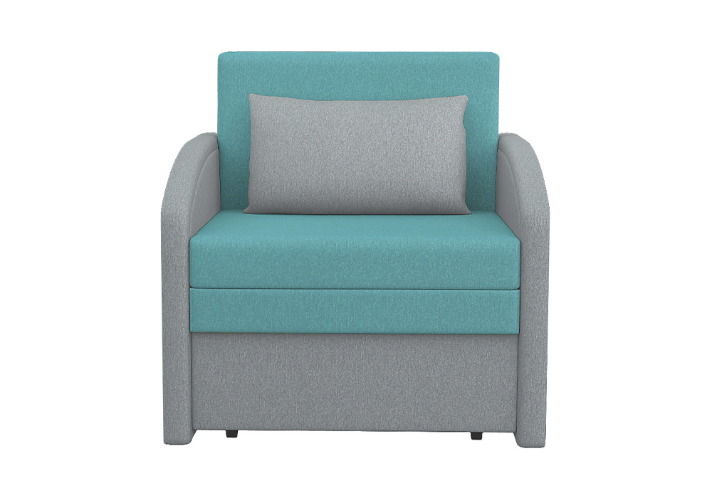 Диван выкатной Малыш 750 бирюзовый / серый