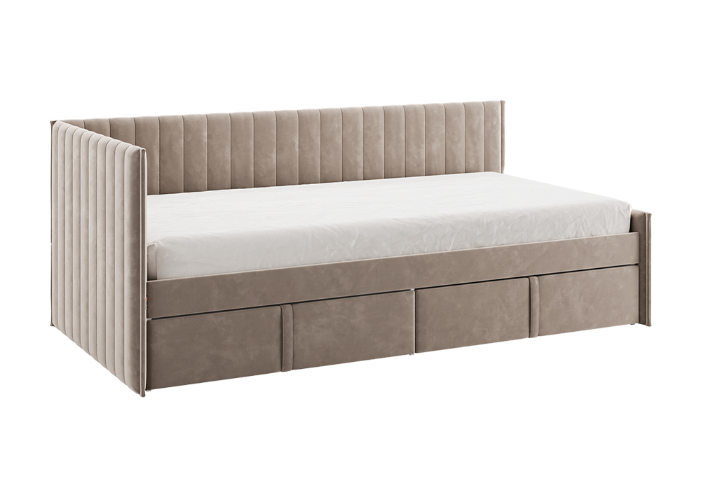 Тахта с ящиками Твикс велюр латте