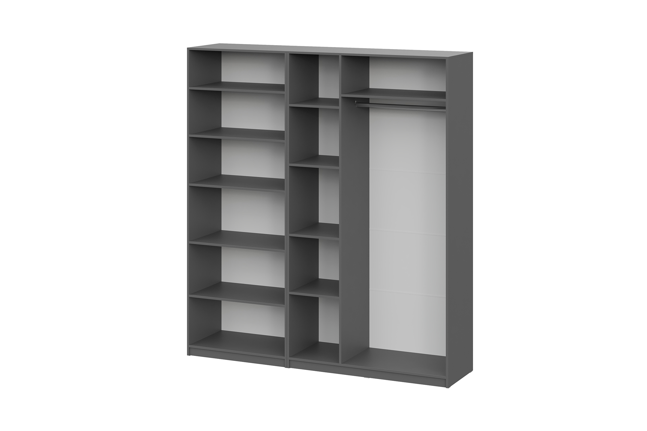 Комплект шкафов Тивина 2 м графит серый