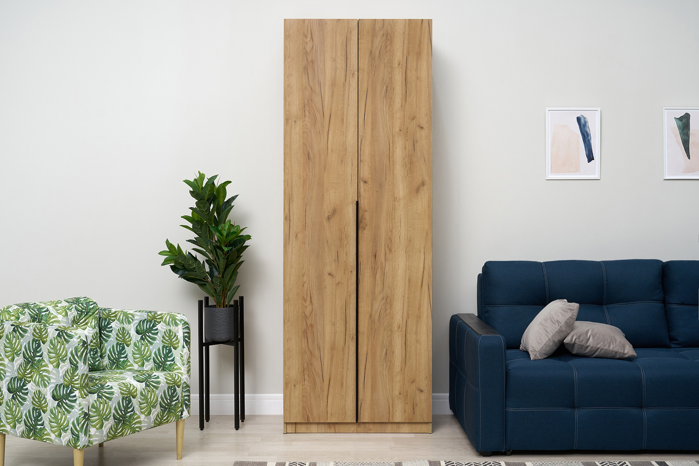 Шкаф 2-х створчатый Тивина дуб золотой