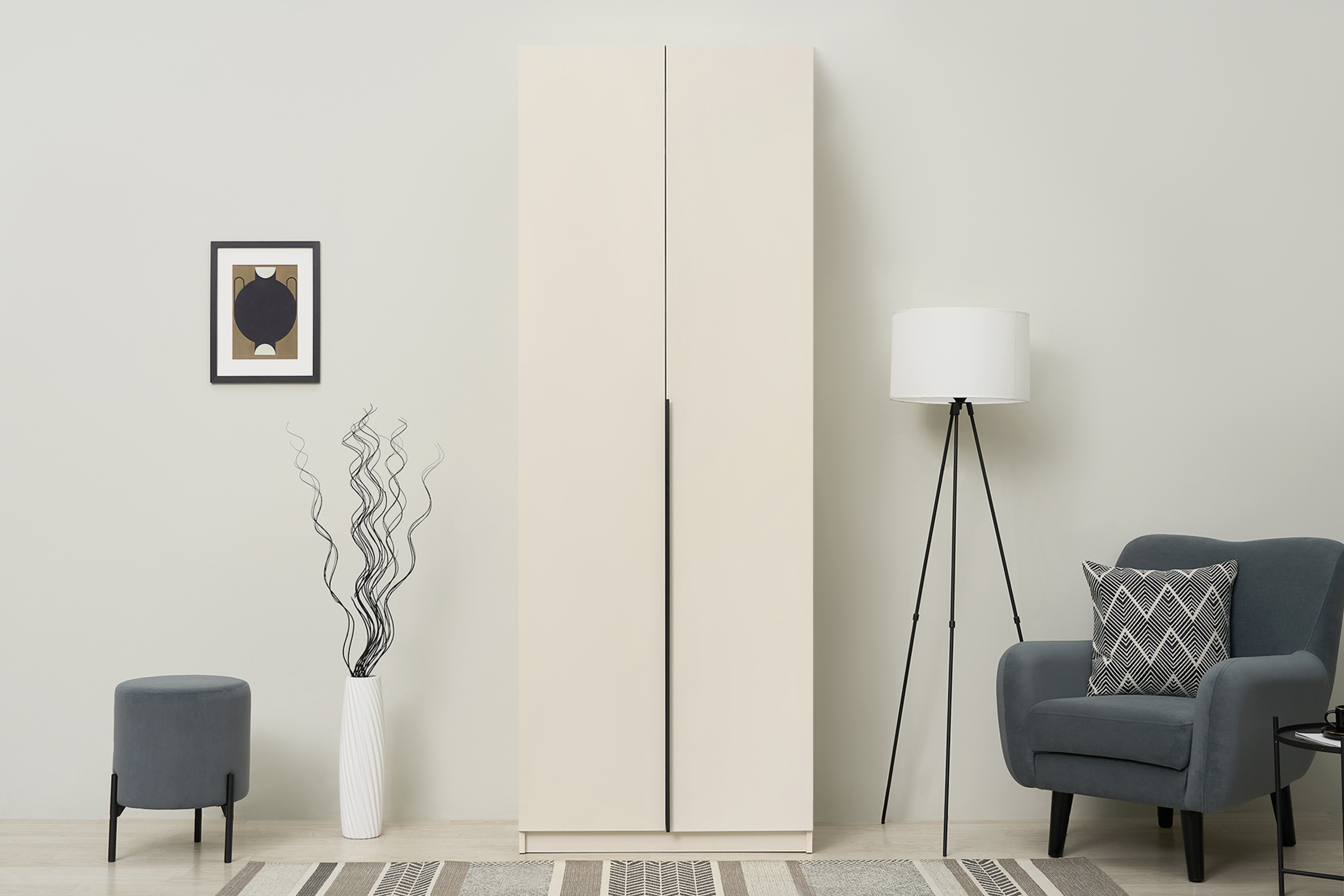 Шкаф 2-х створчатый Тивина меланж