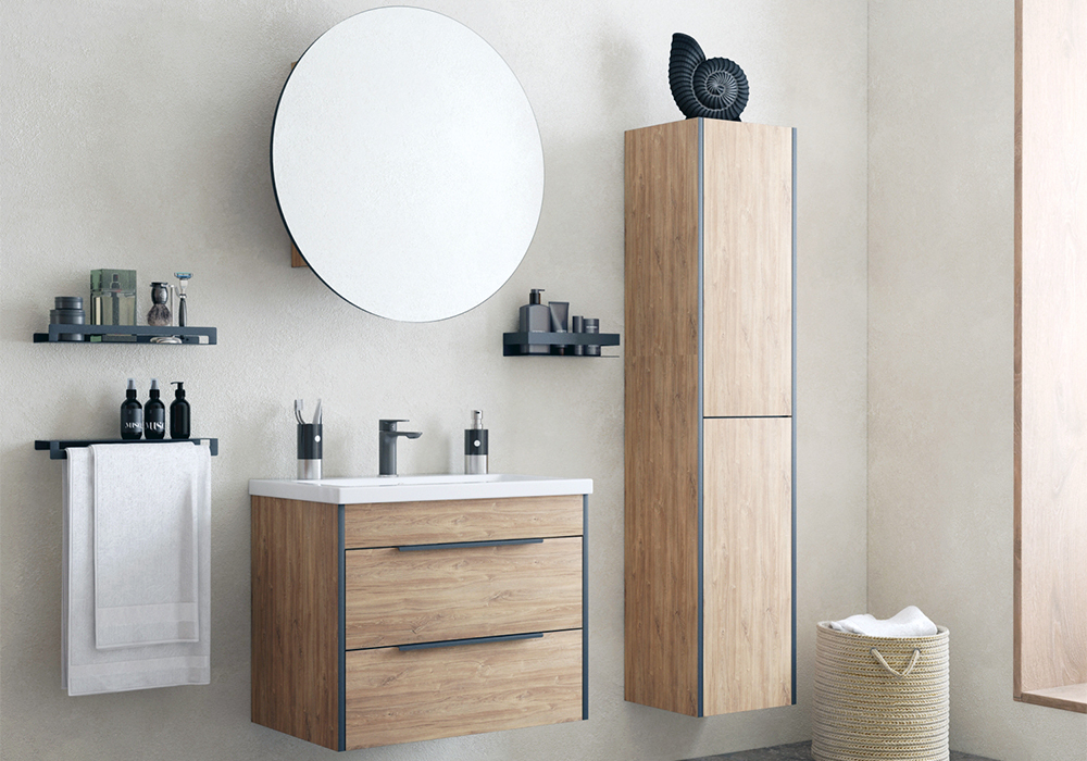 Шкаф-пенал подвесной Форест 35 коричневый