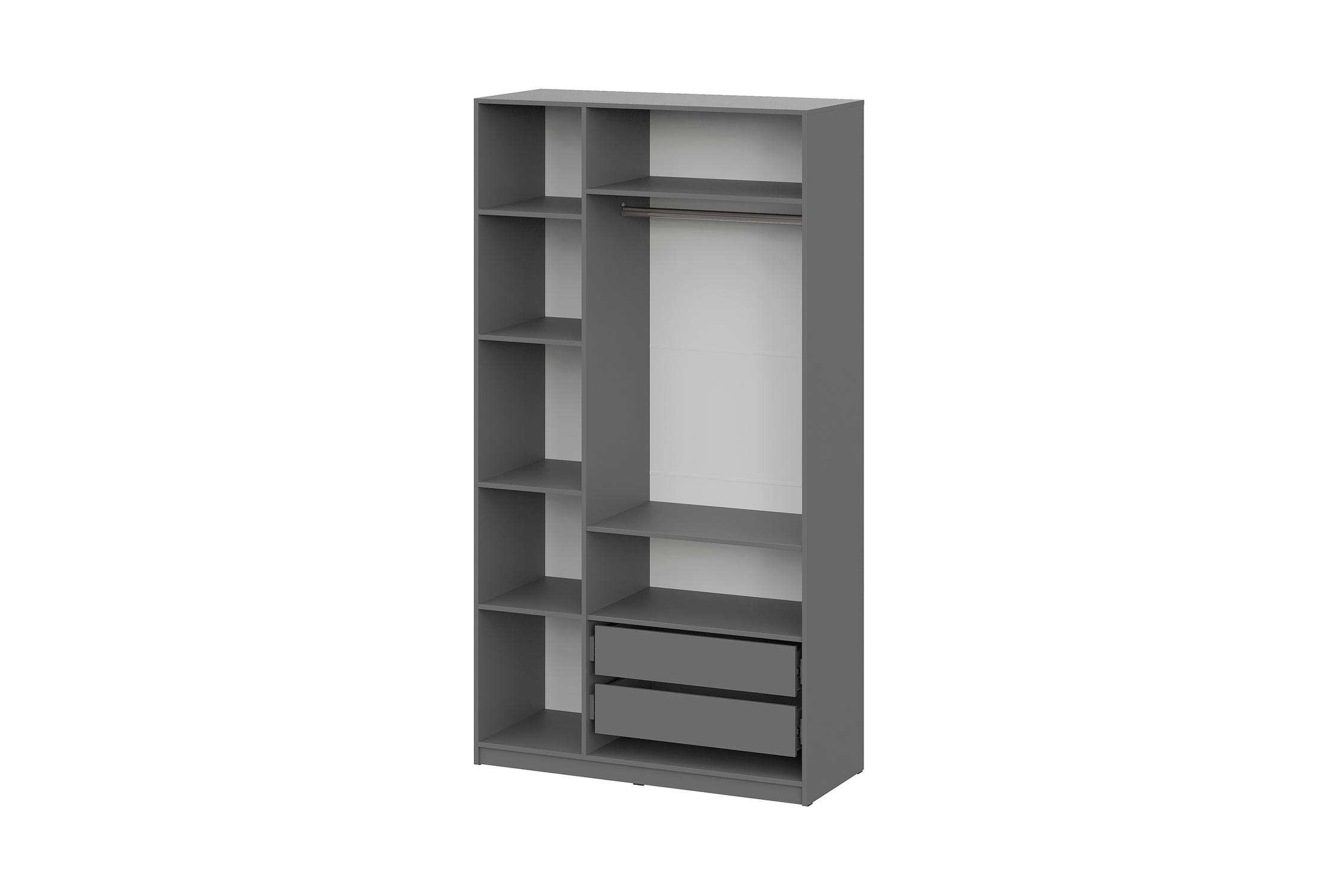 Шкаф 3-х створчатый Тивина графит серый