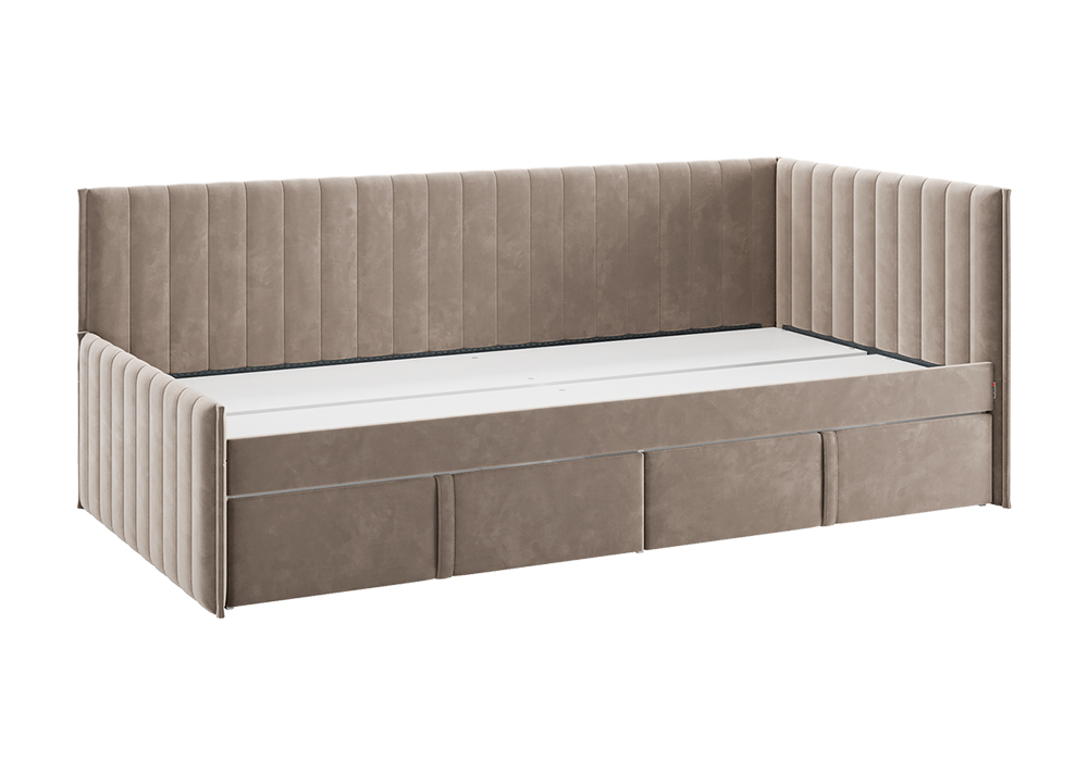 Тахта с ящиками Твикс велюр латте