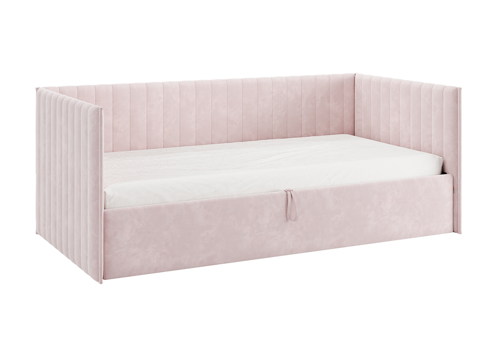 Софа Твикс велюр нежно-розовый