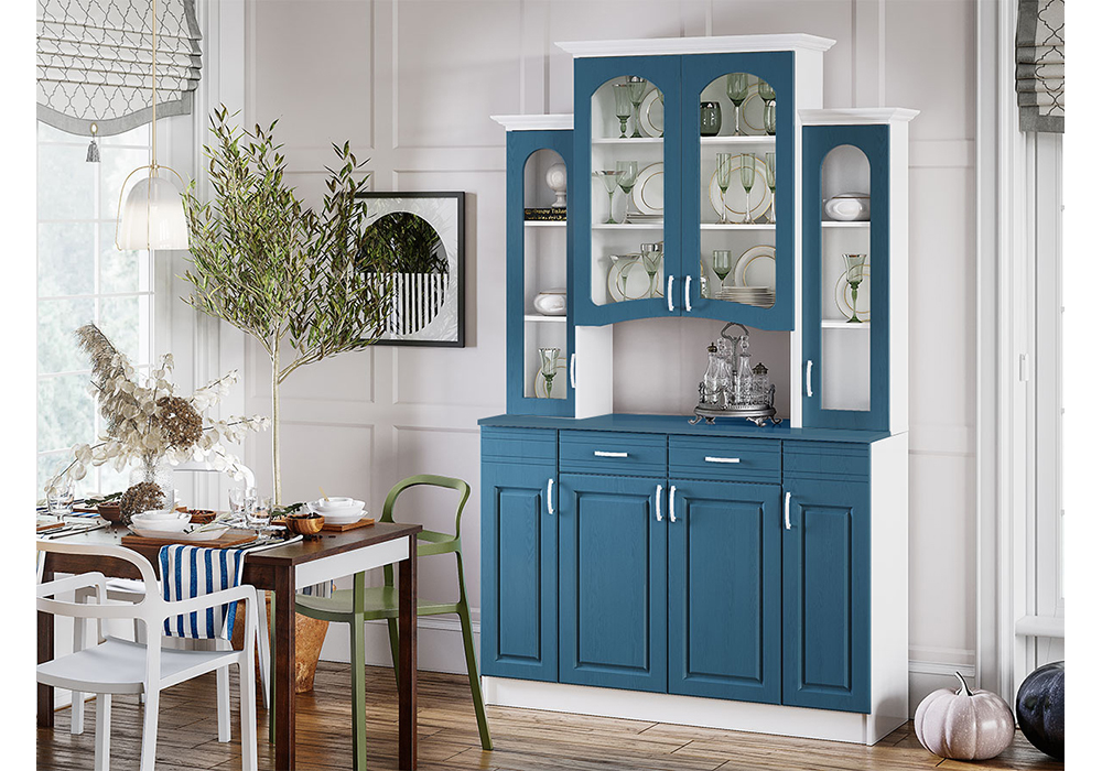 Буфет Констанция 4-х створчатый джинс