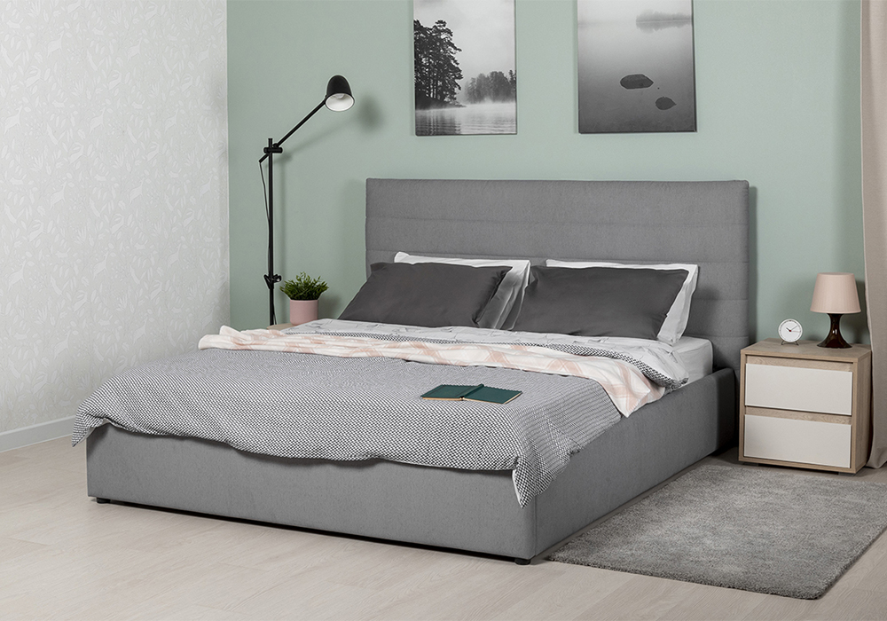 купить Кровать Амалия серая 160х200 см за 28 490 ₽ в Санкт-Петербурге с ...