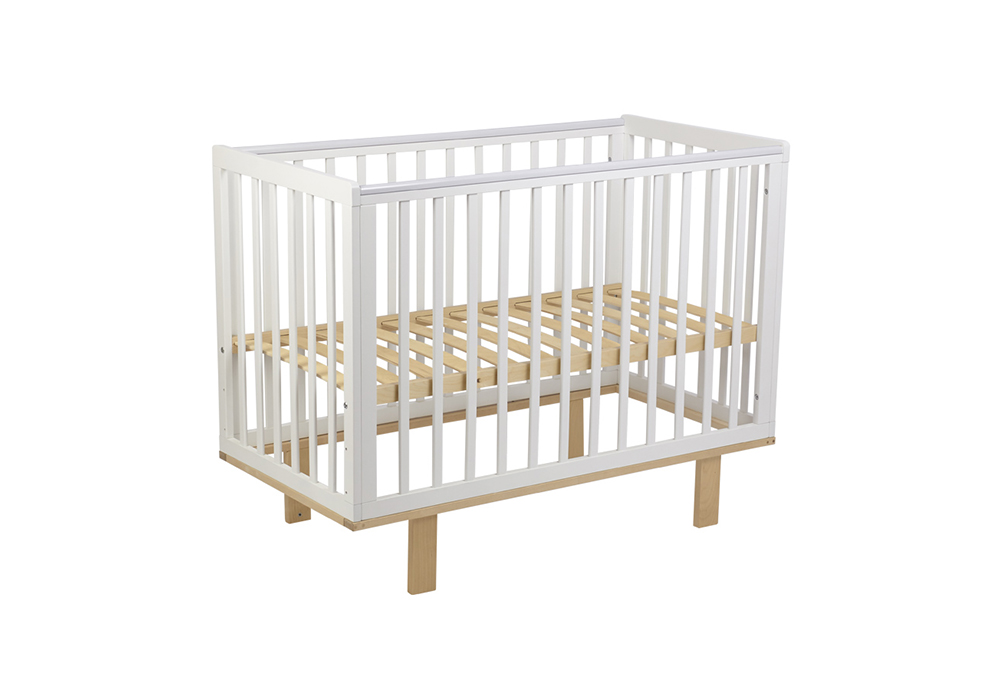Кроватка детская Simple 340 белый / натуральный