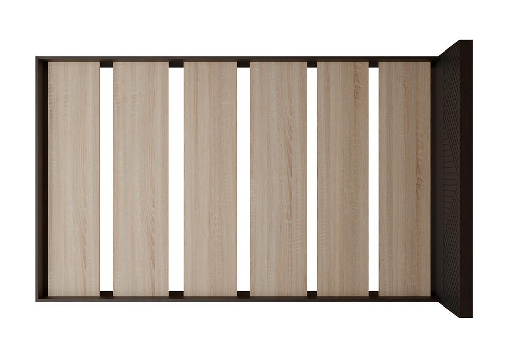 Кровать Копенгаген венге / черный матовый арт. 08-168386 160х200 см ...