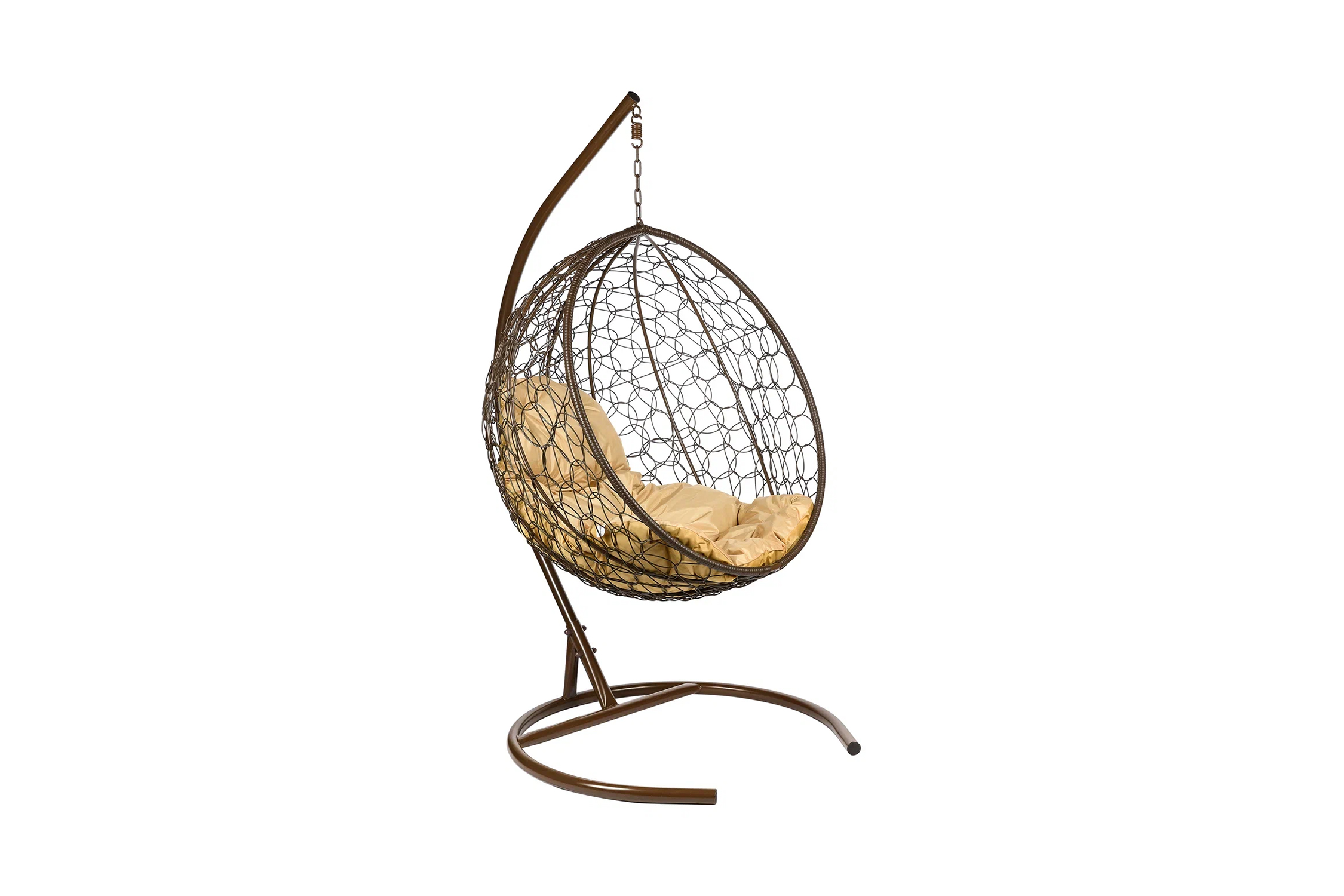 Кресло подвесное Kokos коричневое / бежевое