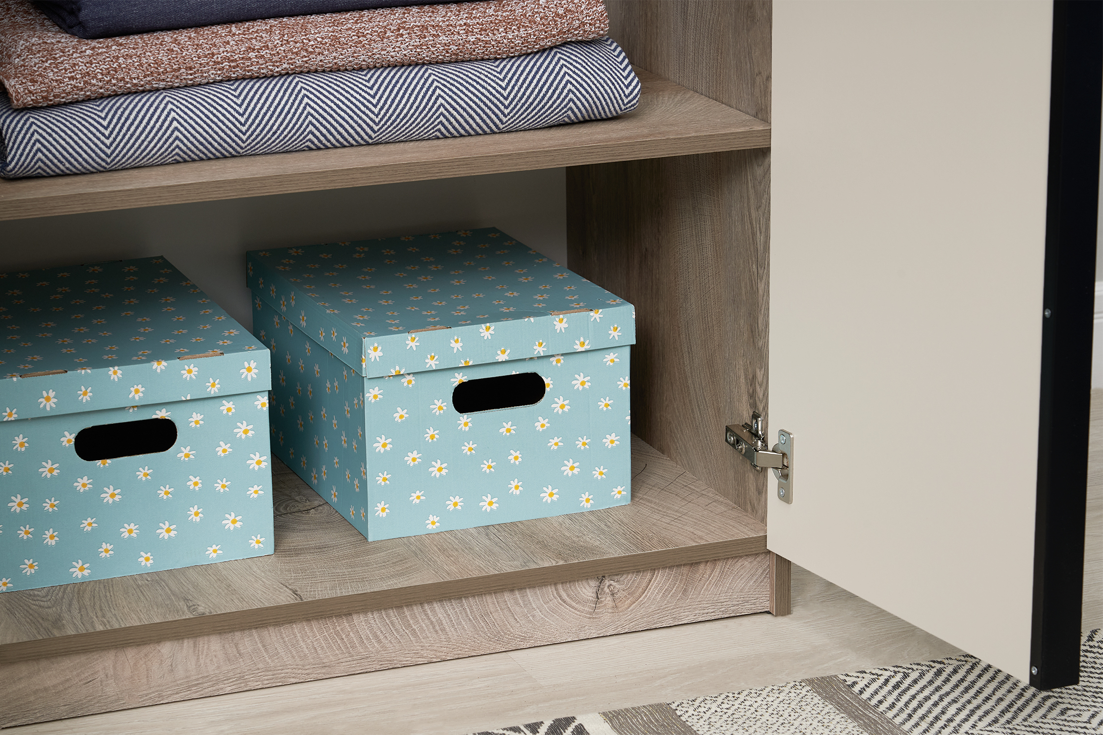 Шкаф 2-х створчатый Тивина эндгрейн / меланж