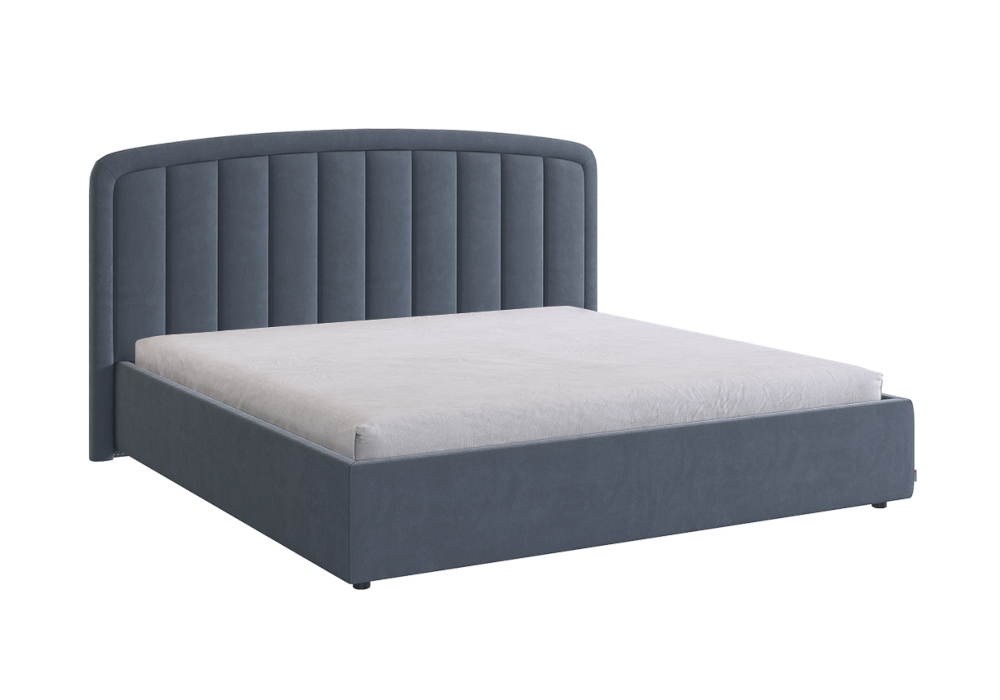 Кровать Сиена 2 1.8 м серо-синяя