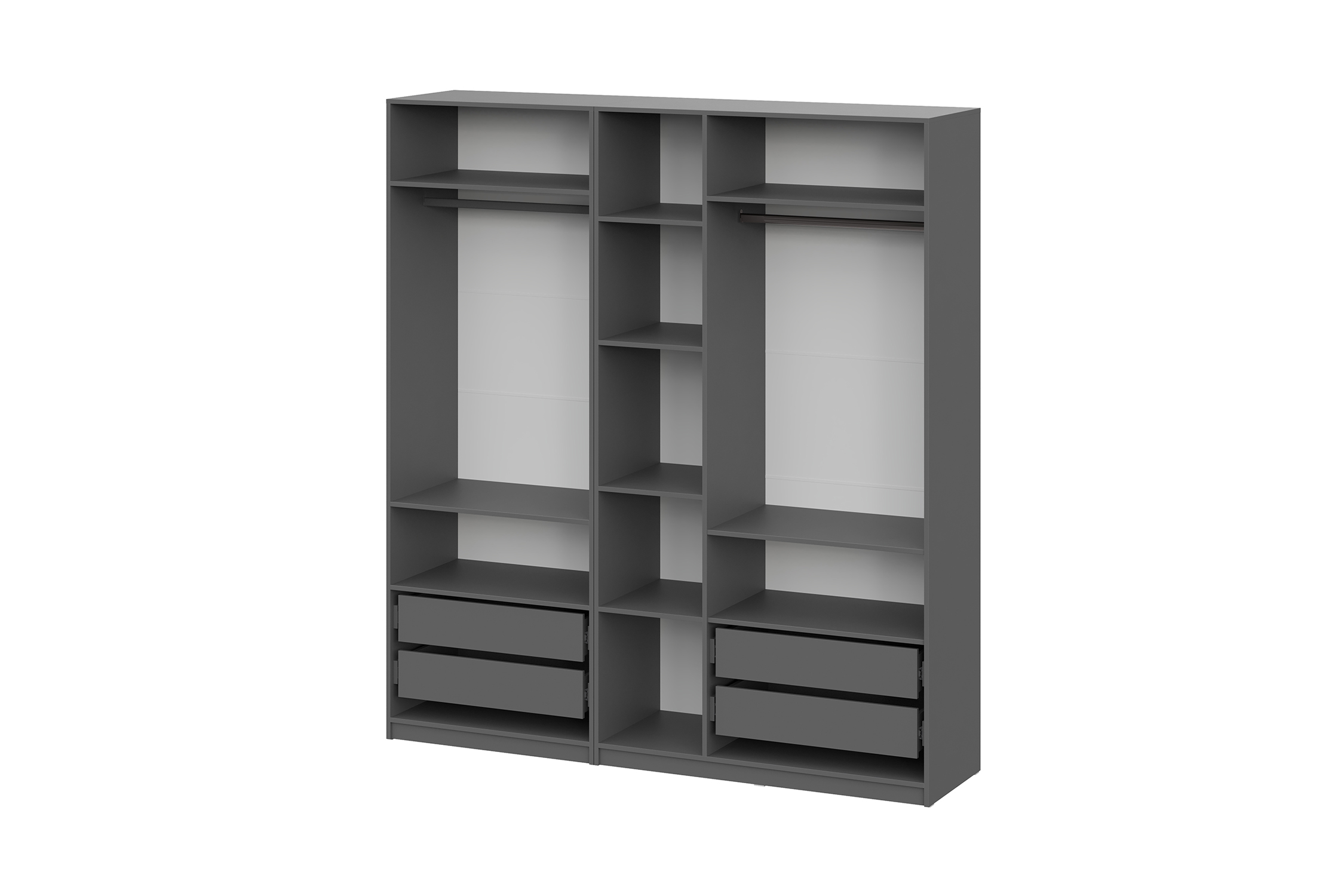 Комплект шкафов Тивина 2 м графит серый