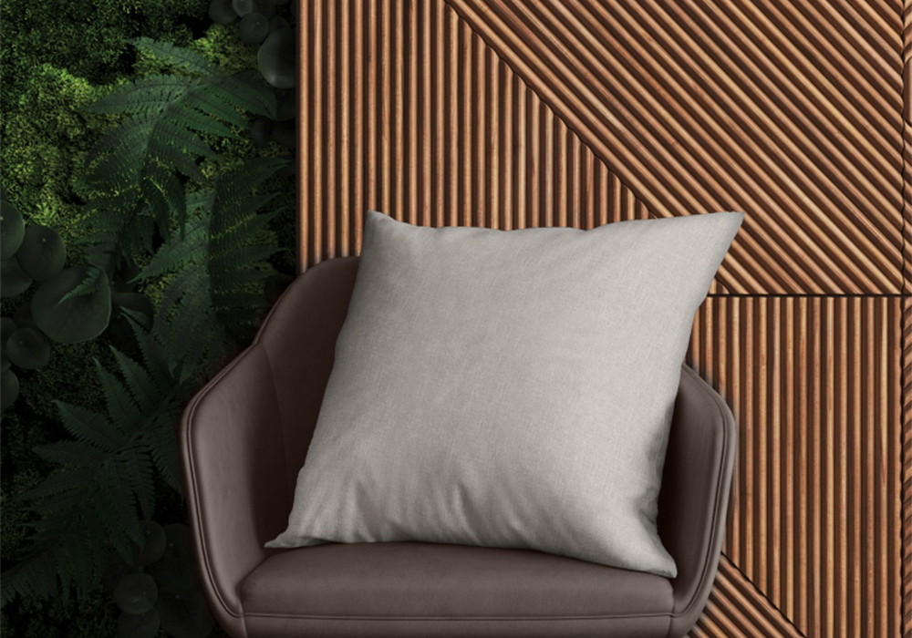 Подушка декоративная Волшебная ночь 40х40 см рогожка, светло-серая