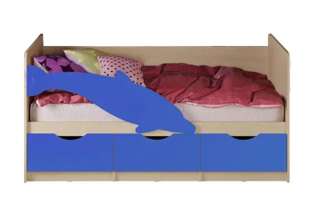 Кровать Дельфин №1 синяя