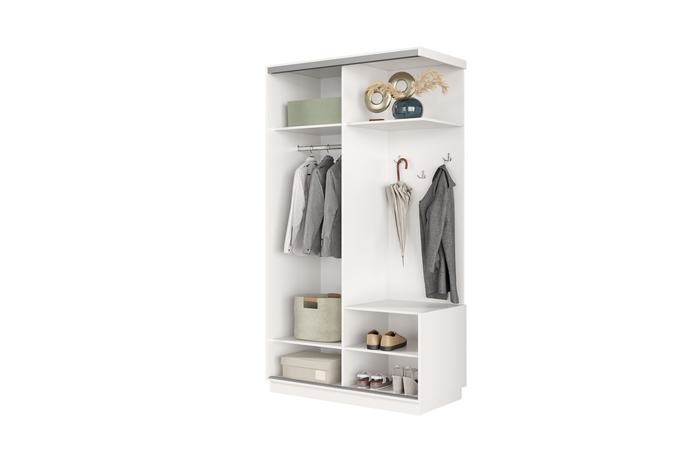 Прихожая-купе Регул мини белая