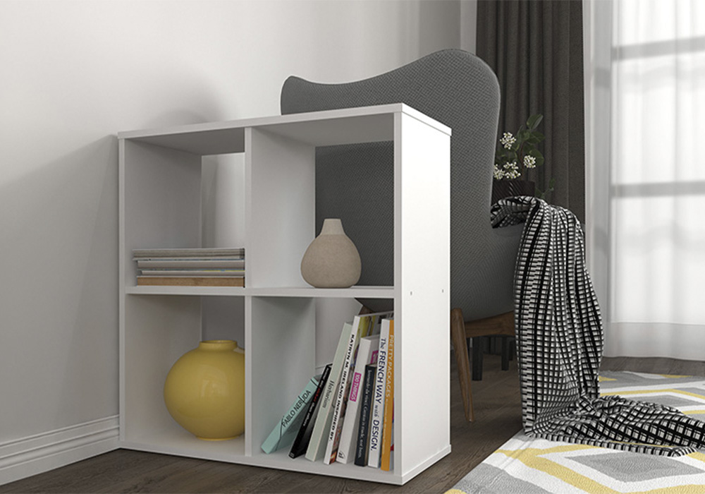 Стеллаж кубический Polini home Smart 4 секции белый купить в Москве по ...