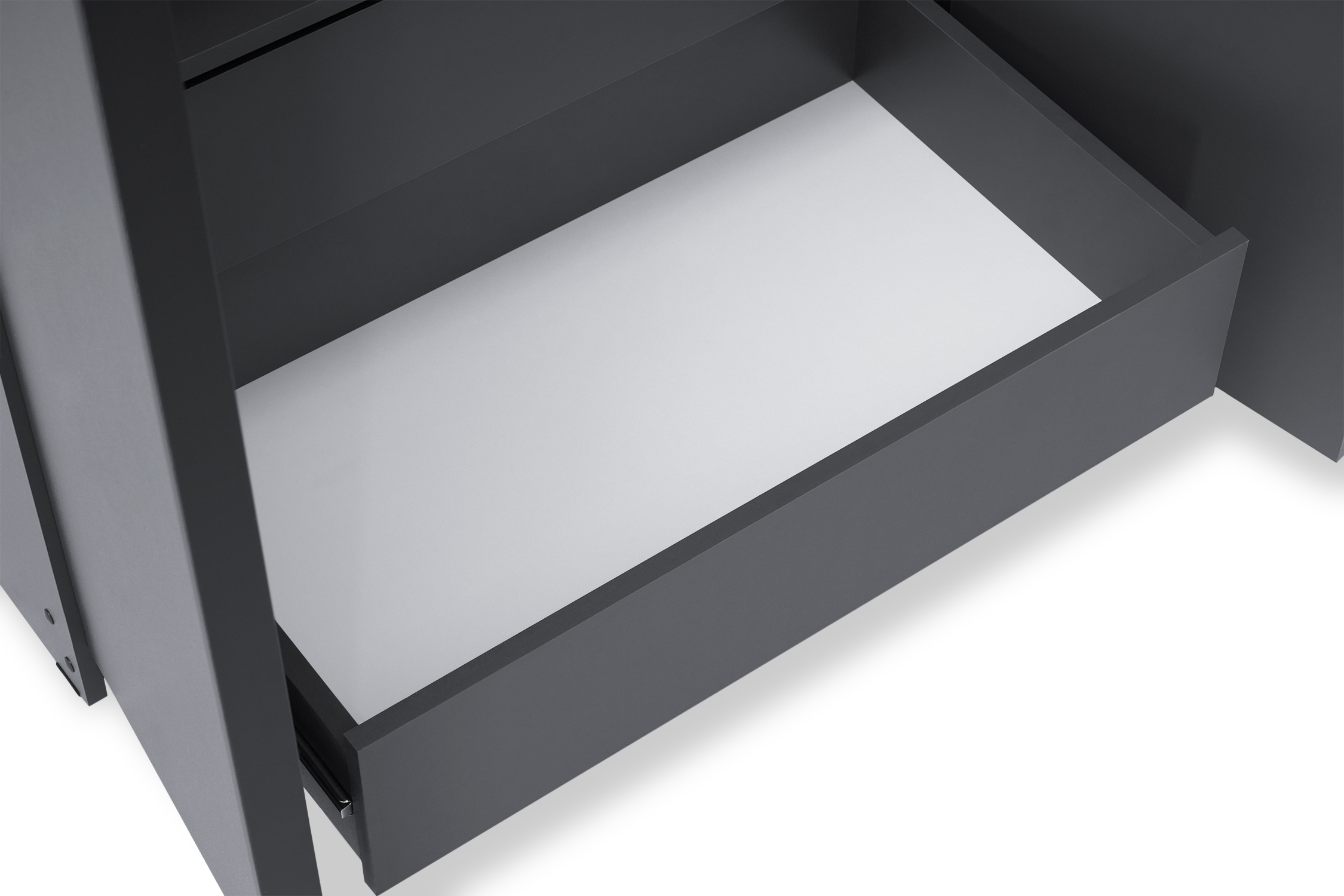 Шкаф 2-х створчатый Тивина графит серый