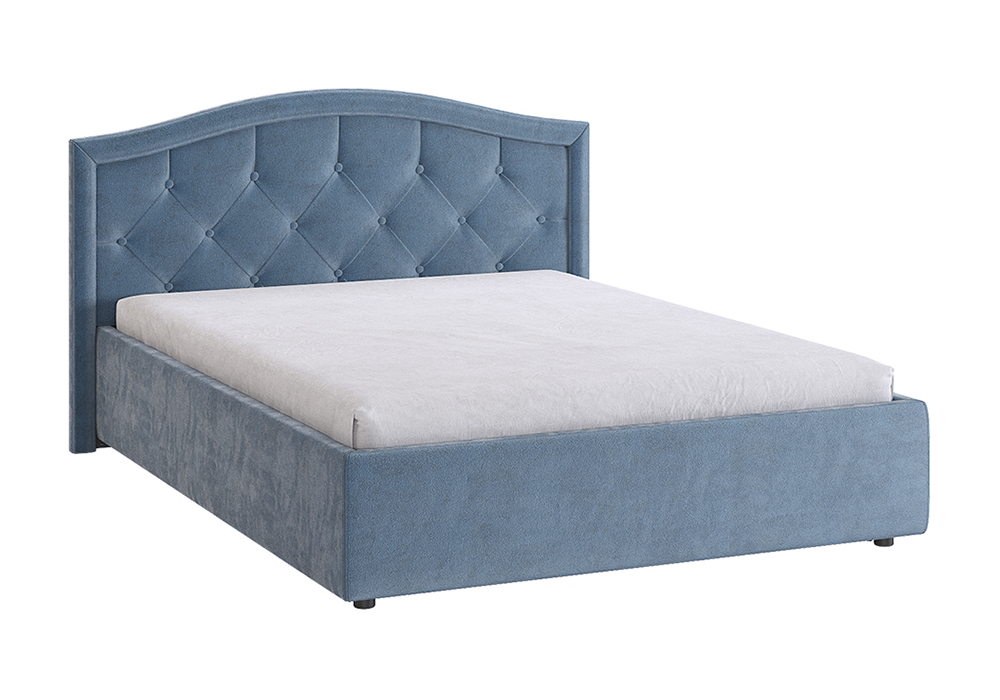 Кровать Верона 2 1.4 м светло-синяя