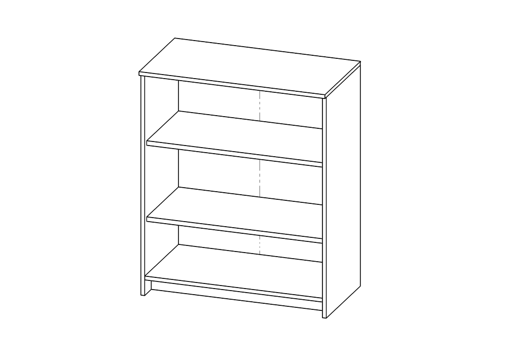 Комод с дверцами Сириус со стеклом дуб венге