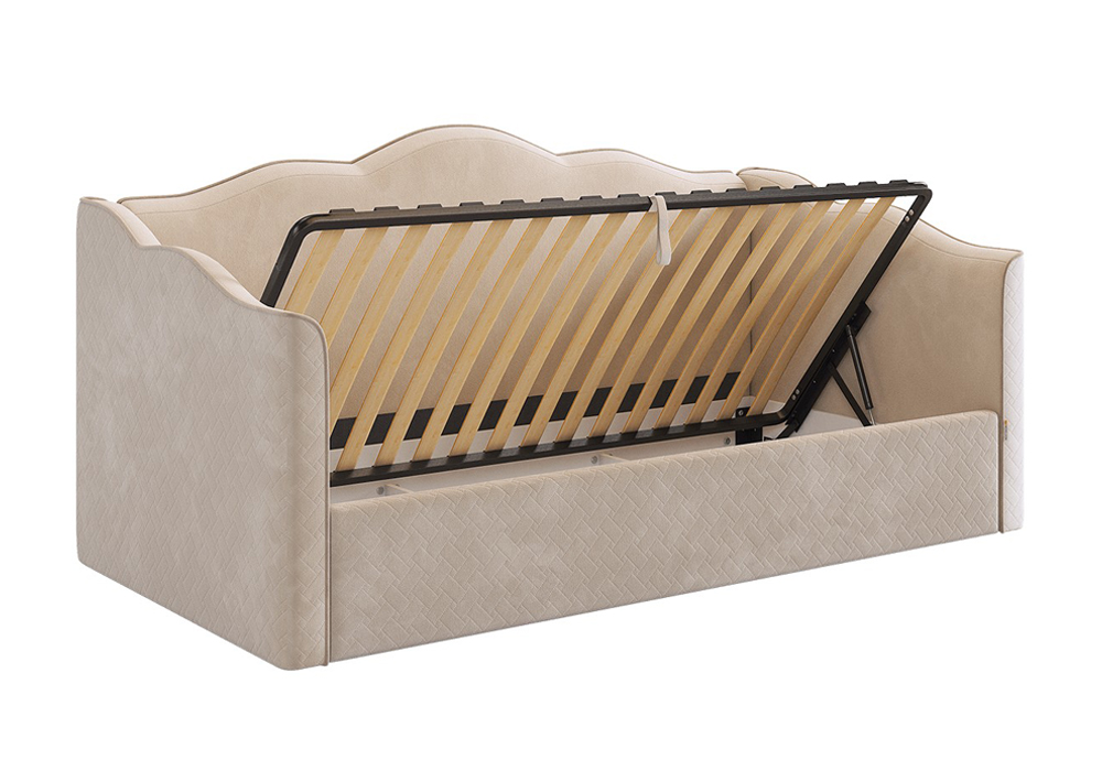 Софа Лея велюр крем /латте