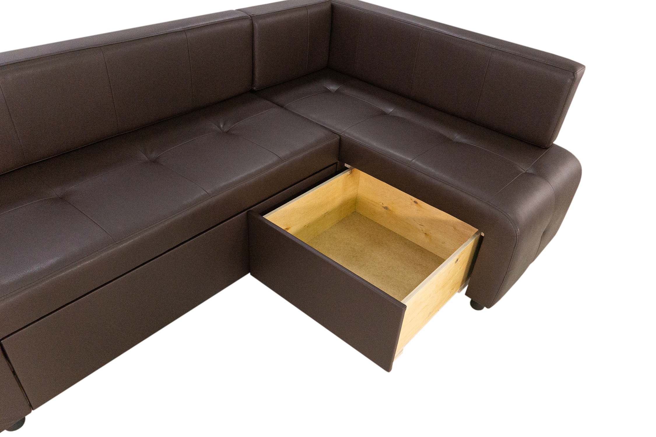 Кухонный уголок Прага темно-коричневый