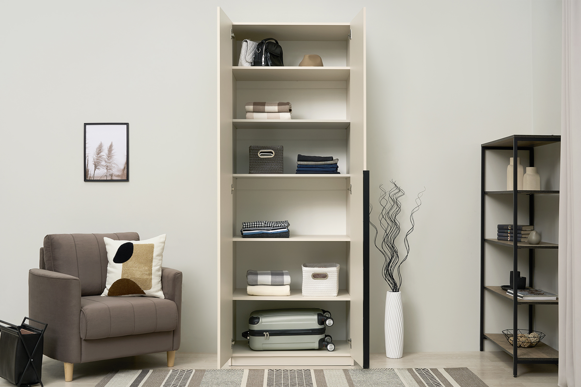 Шкаф 2-х створчатый Тивина меланж