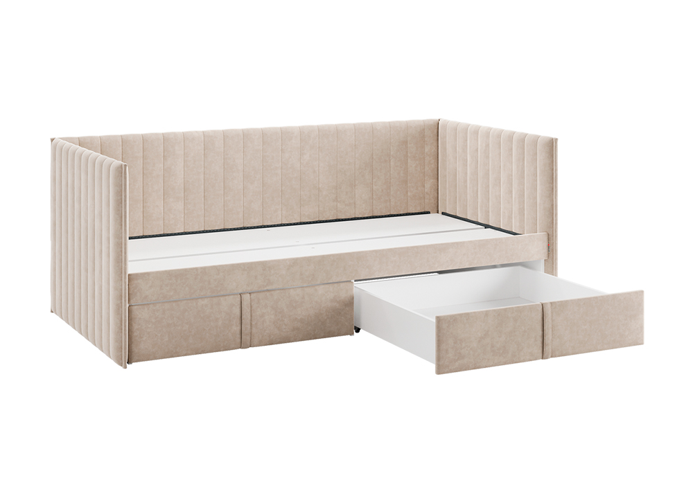 Софа с ящиками Твикс велюр капучино