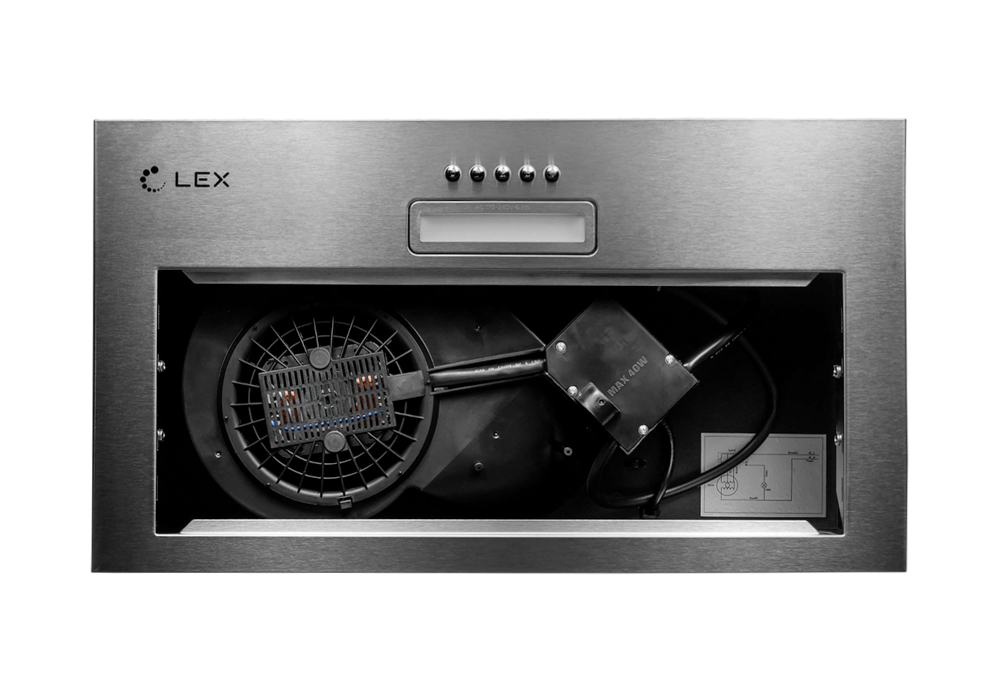 Встраиваемая вытяжка GS BLOC LIGHT 600 INOX