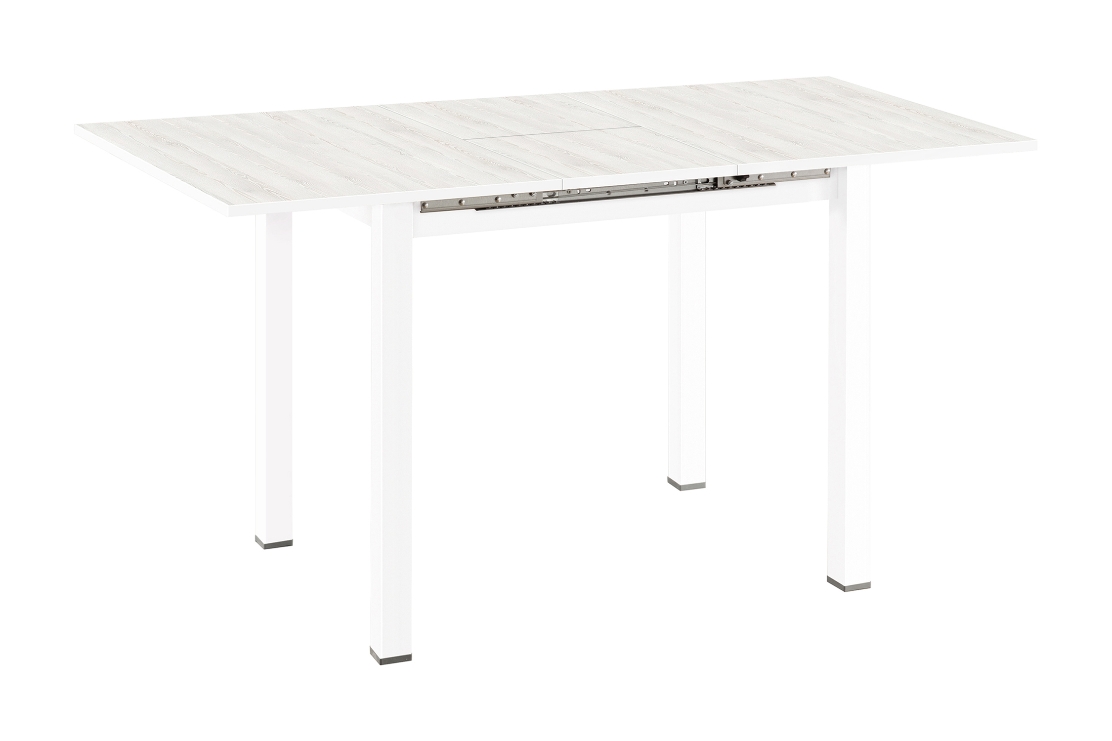 Стол обеденный раздвижной Классик белый / сосна белая