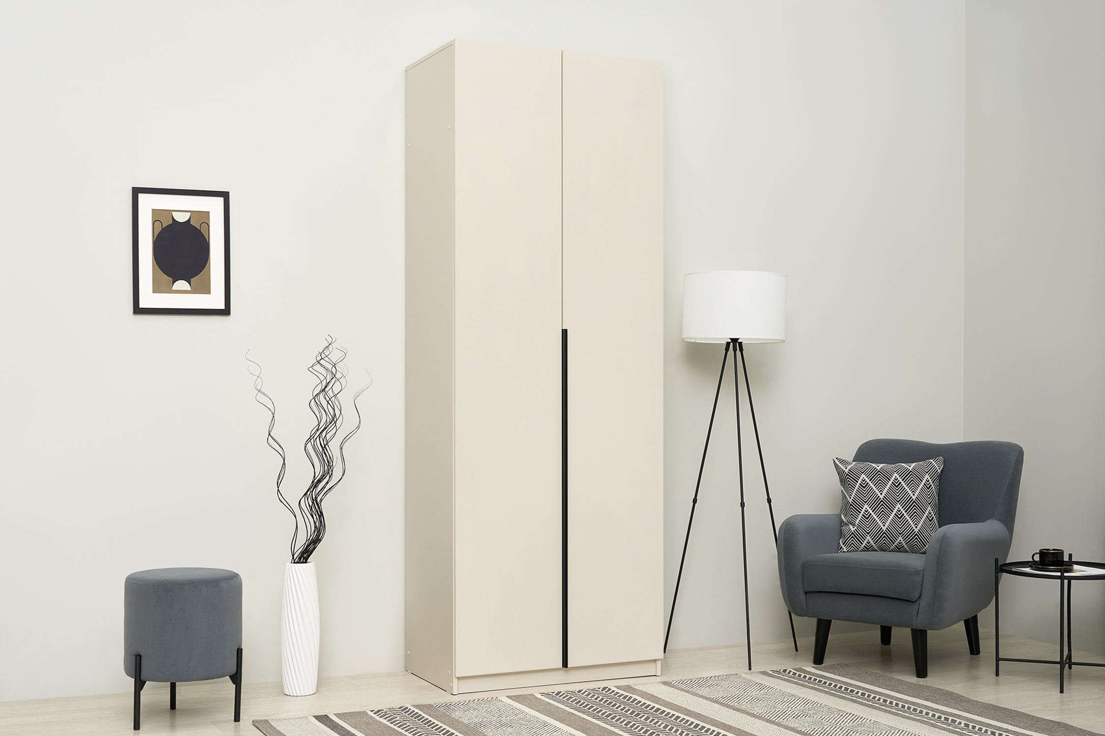 Шкаф 2-х створчатый Тивина меланж