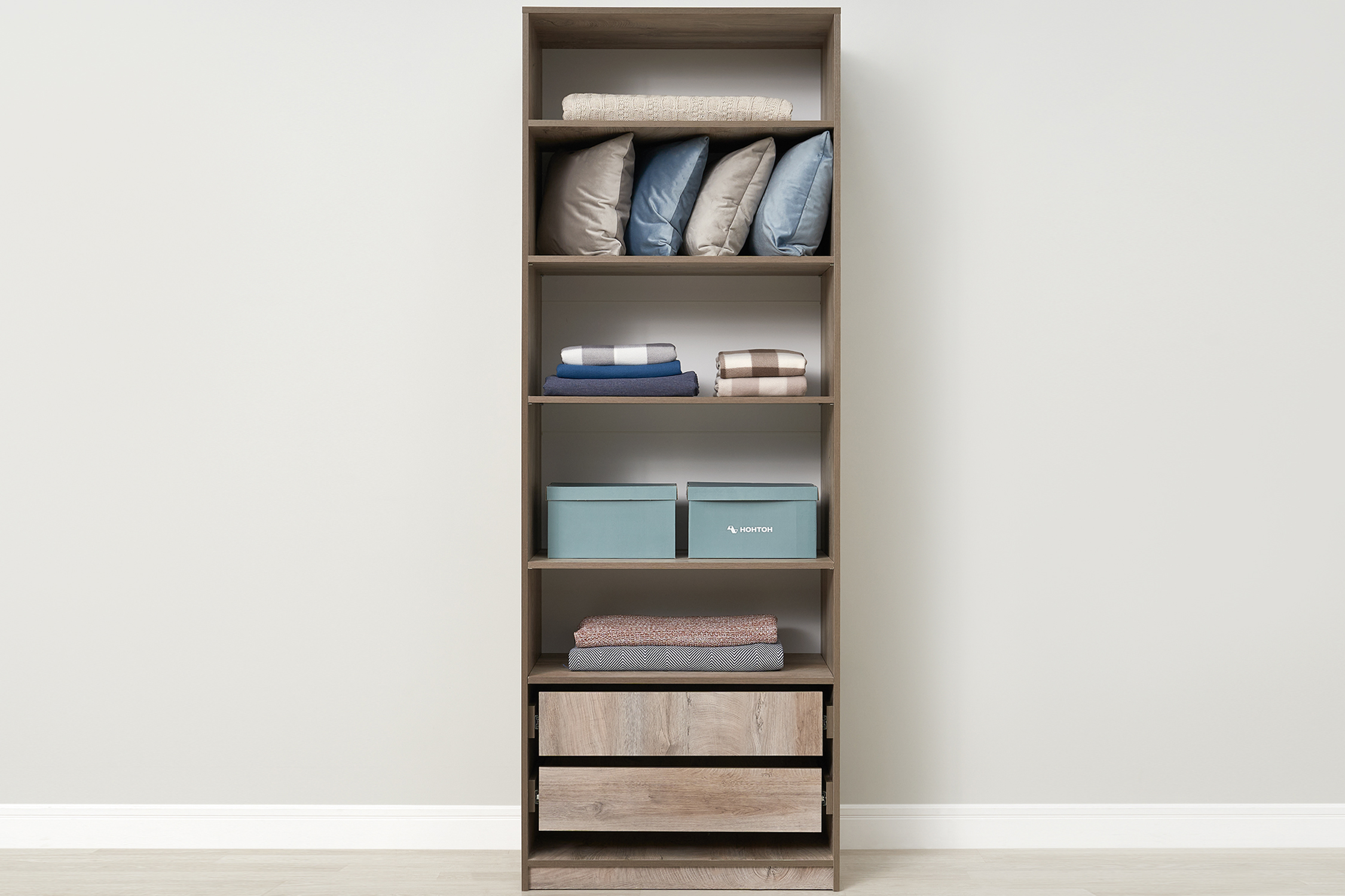 Шкаф 2-х створчатый Тивина эндгрейн / меланж