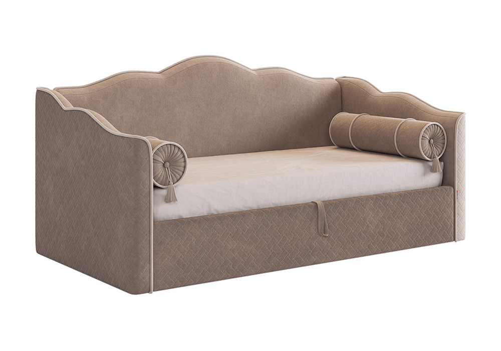 Софа Лея велюр латте / крем