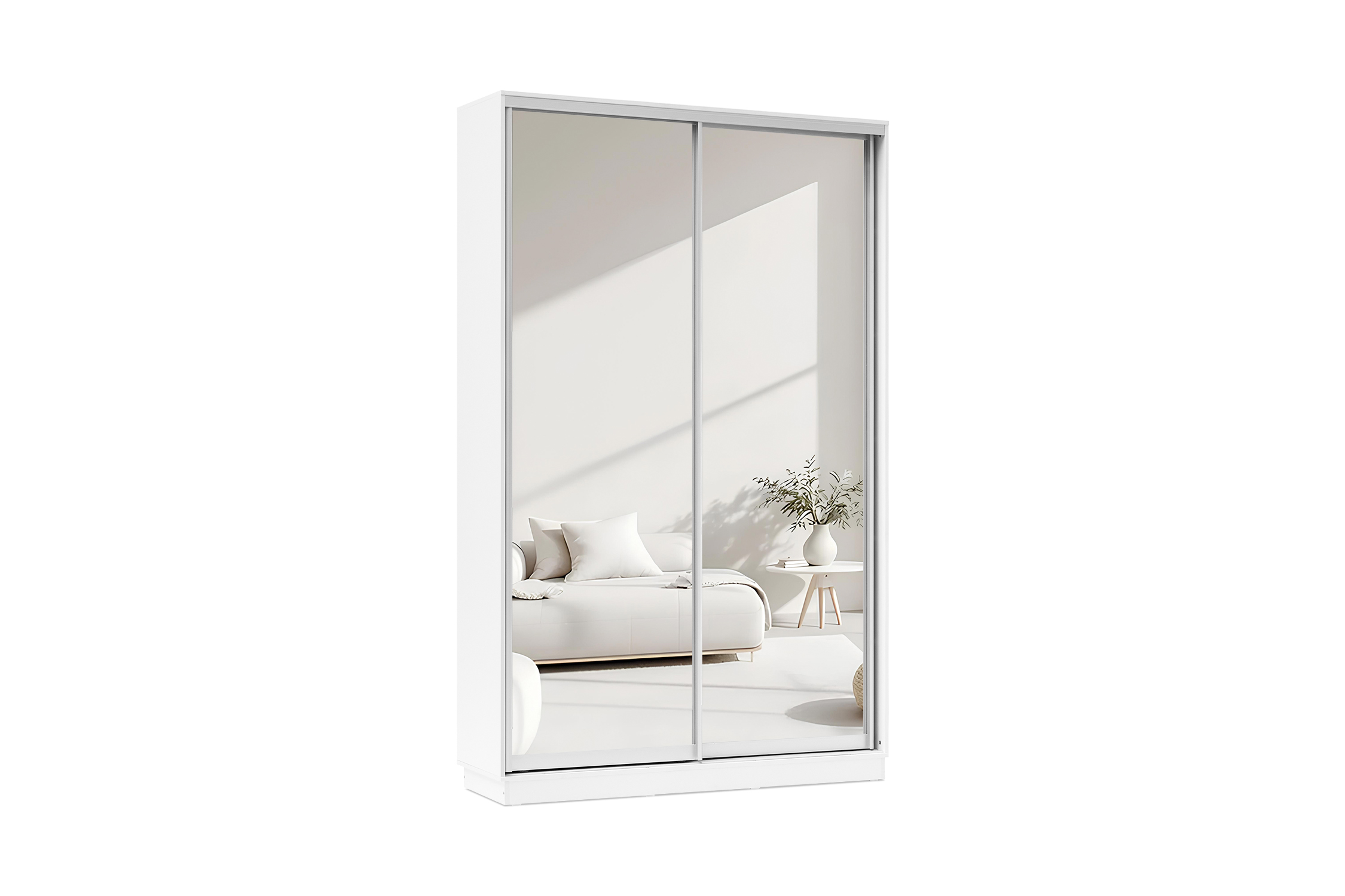 Шкаф-купе двухдверный Арго белый