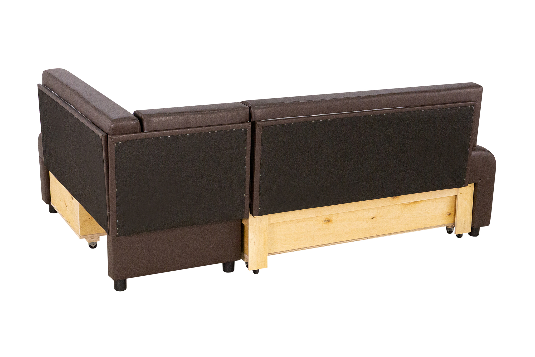 Кухонный уголок Прага темно-коричневый