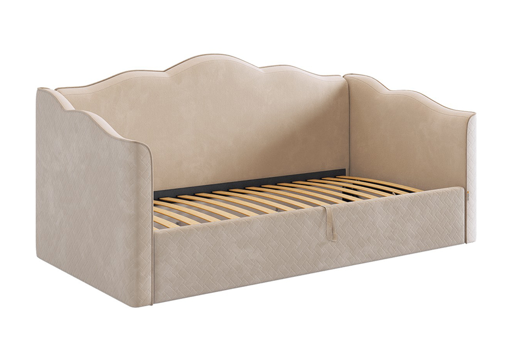 Софа Лея велюр крем /латте