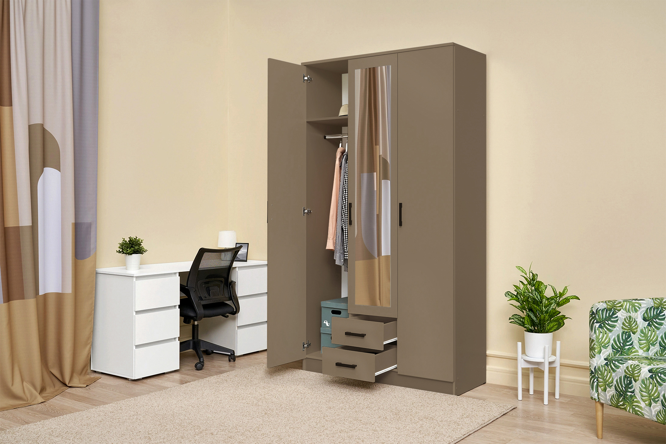 Шкаф Трио мокко