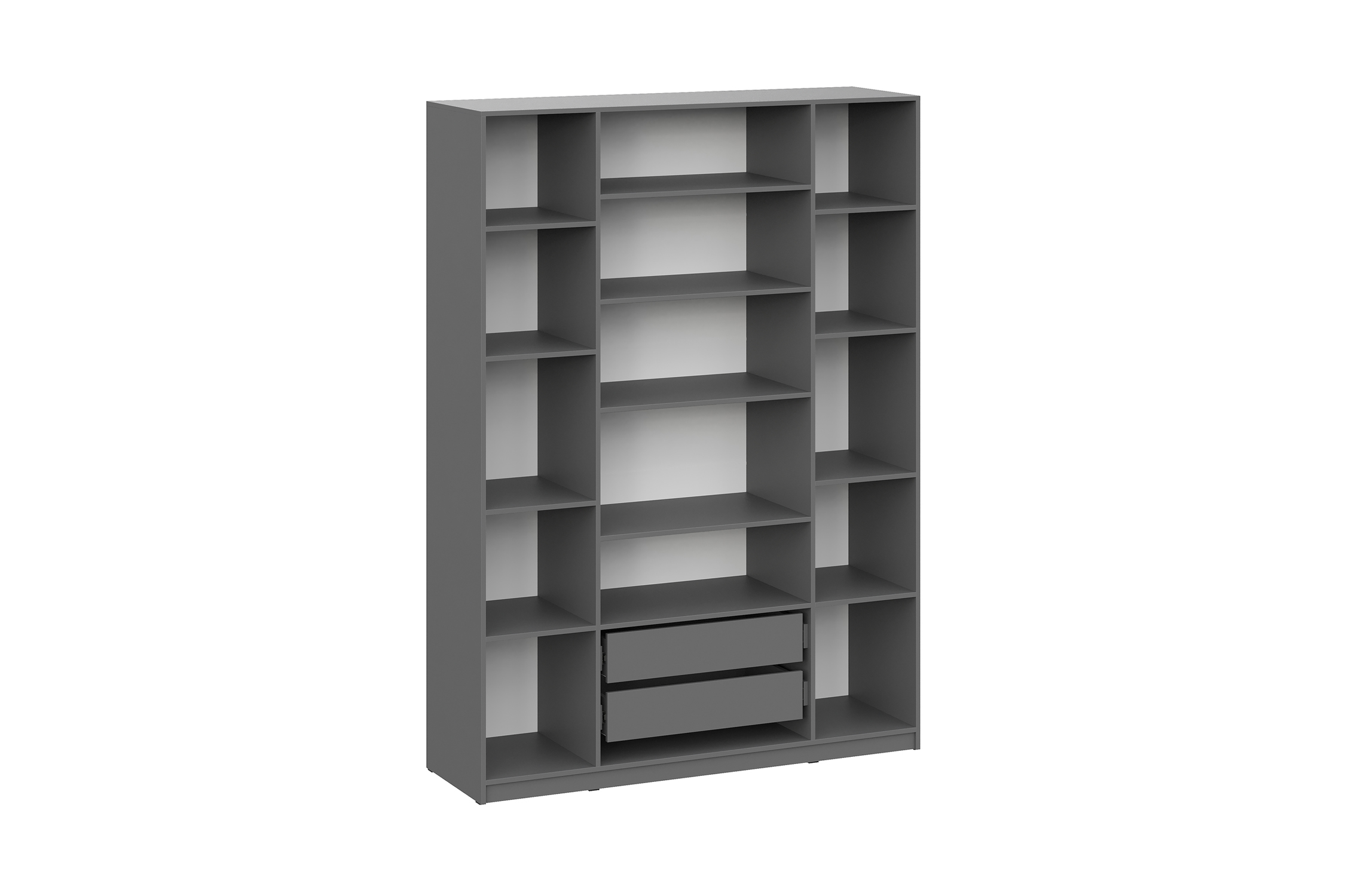 Шкаф 4-х створчатый Тивина графит серый